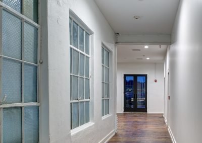 1417 Integrated Studio hallway view with hardwood floor