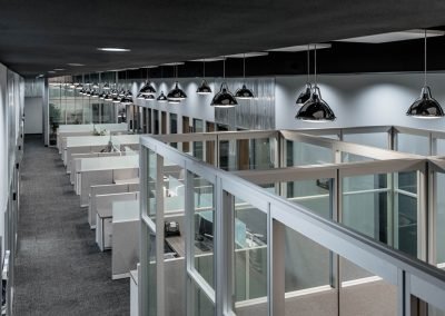 Des Moines Radio Group above head view of cubicles