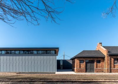 Des Moines Heritage Trust street and railroad view