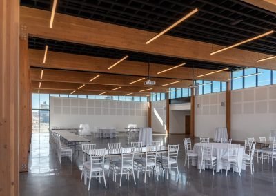 Des Moines Heritage side angle of event space interior