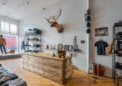 Fontenelle Supply Company check out station with moose head