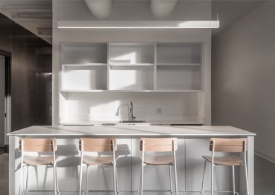 Google Fiber sink and kitchen area