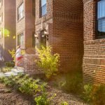 Reagan House outdoor brick view