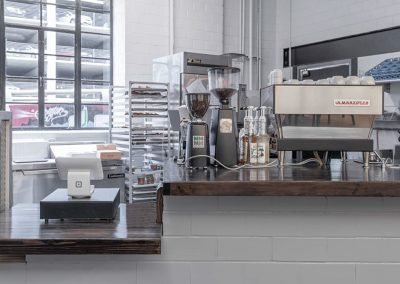 Scenic Route Bakery up-close view of kitchen and preparation area