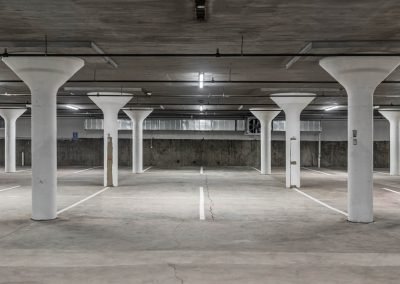 Iowa Ford Building parking lot interior