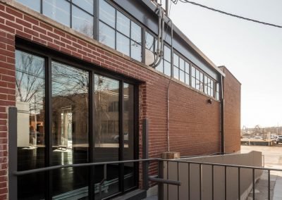 Iowa Ford Building patio view