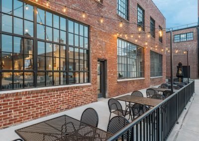 The Walnut Restaurant Patio up close view