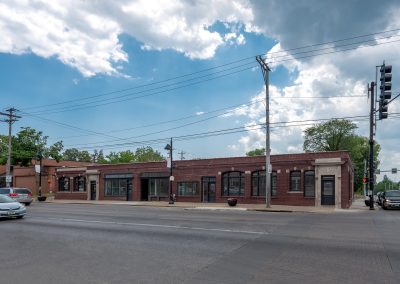 Euclid Avenue. Highlight Park Bank and Post Office view