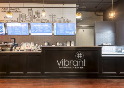 Vibrant Coffeehouse main ordering station